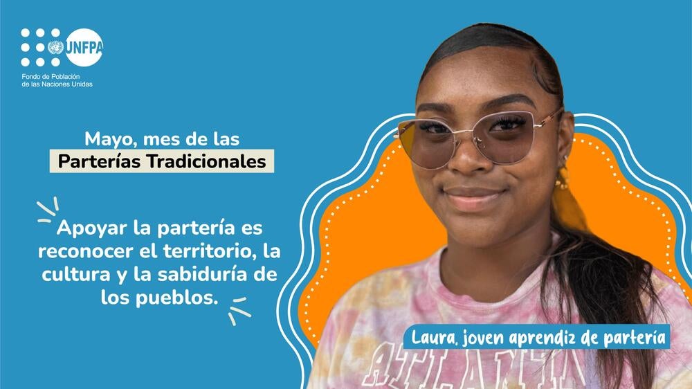 Fotografía de Laura, joven aprendiz de partería 