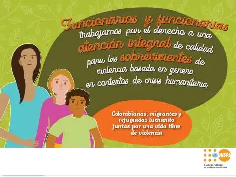 Rotafolio para funcionarios y funcionarias que atienden a mujeres, niñas y adolescentes sobrevivientes de VBG