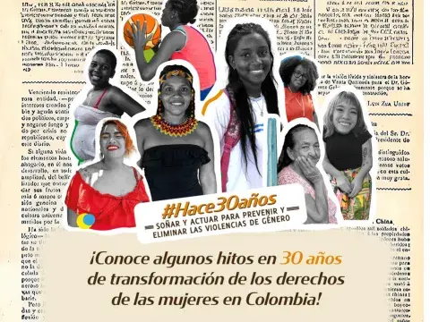 Línea del tiempo #Hace30Años | Trabajo por los Derechos de las Mujeres en Colombia