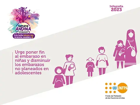 Infografía nacional Semana Andina 2023: Urge poner fin al embarazo en niñas y disminuir los embarazos no planeados en adolescentes