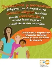 Rotafolio para funcionarios y funcionarias que atienden a mujeres, niñas y adolescentes sobrevivientes de VBG