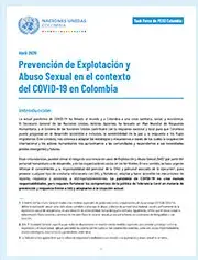 Prevención de Explotación y Abuso Sexual en el contexto del COVID-19 en Colombia