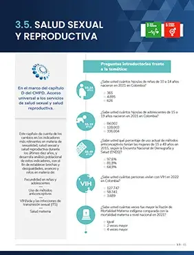 Análisis de Situación de Población (ASP Colombia 2023) Capítulo Salud sexual y reproductiva