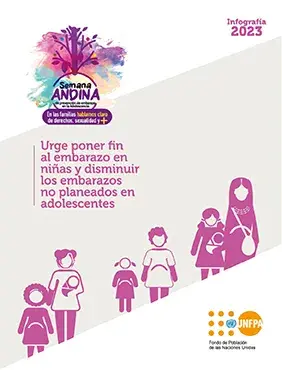 Infografía nacional Semana Andina 2023: Urge poner fin al embarazo en niñas y disminuir los embarazos no planeados en adolescentes