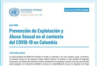 Prevención de Explotación y Abuso Sexual en el contexto del COVID-19 en Colombia